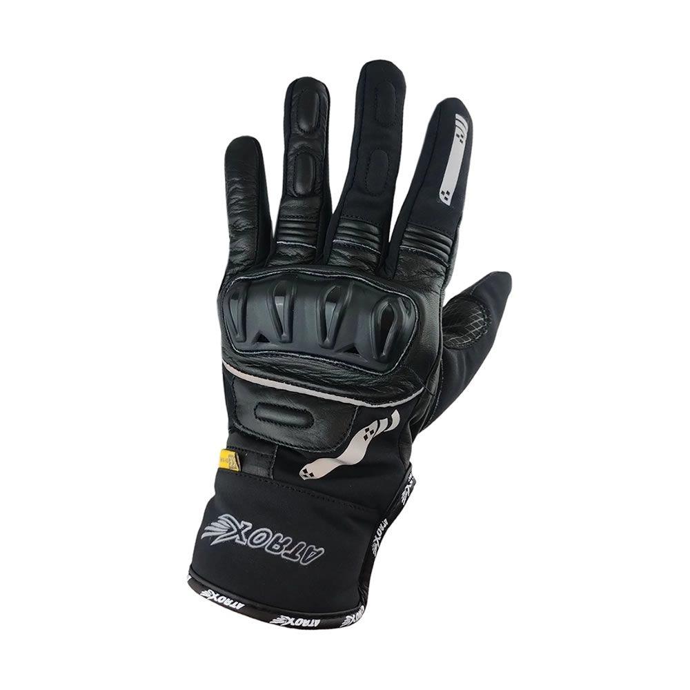 GUANTE ATROX STEEL (CE4000) CUERO Y TEXTIL NEGRO (copia)