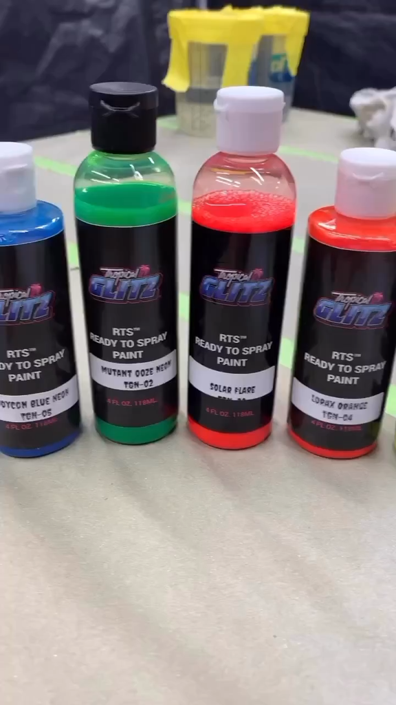 Mellow Yellow Neon Paint Neon Spray Can + 2K Clear Coat (12oz)