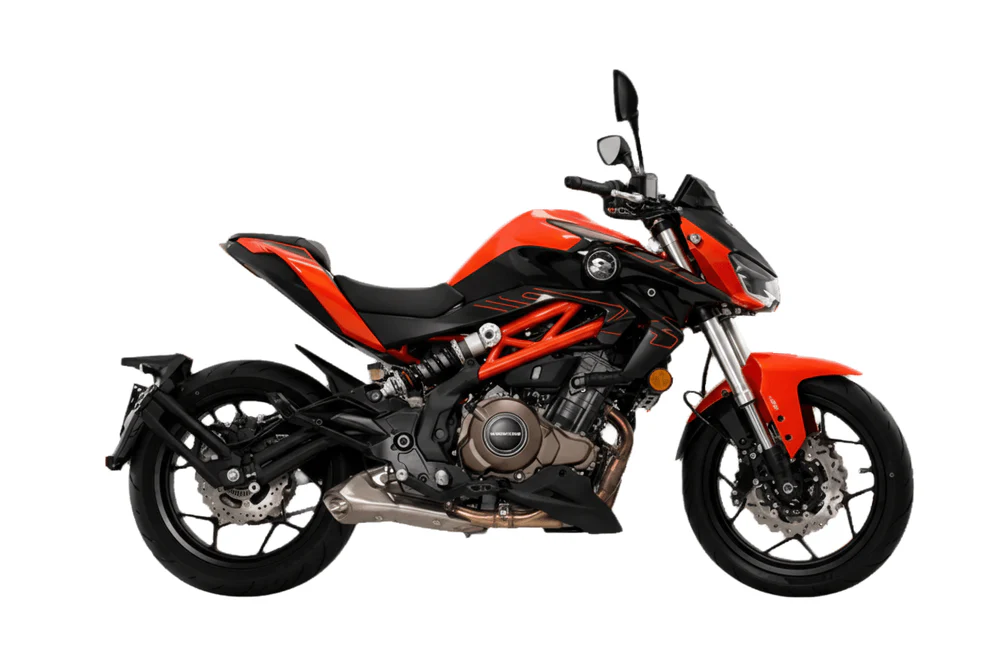 MOTOCICLETA SRK 400 QJ MOTOR NARANJO