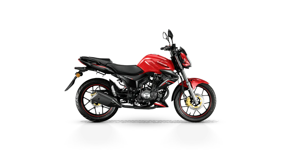 MOTOCICLETA NX 150 QJ MOTOR ROJA (NEGRO)