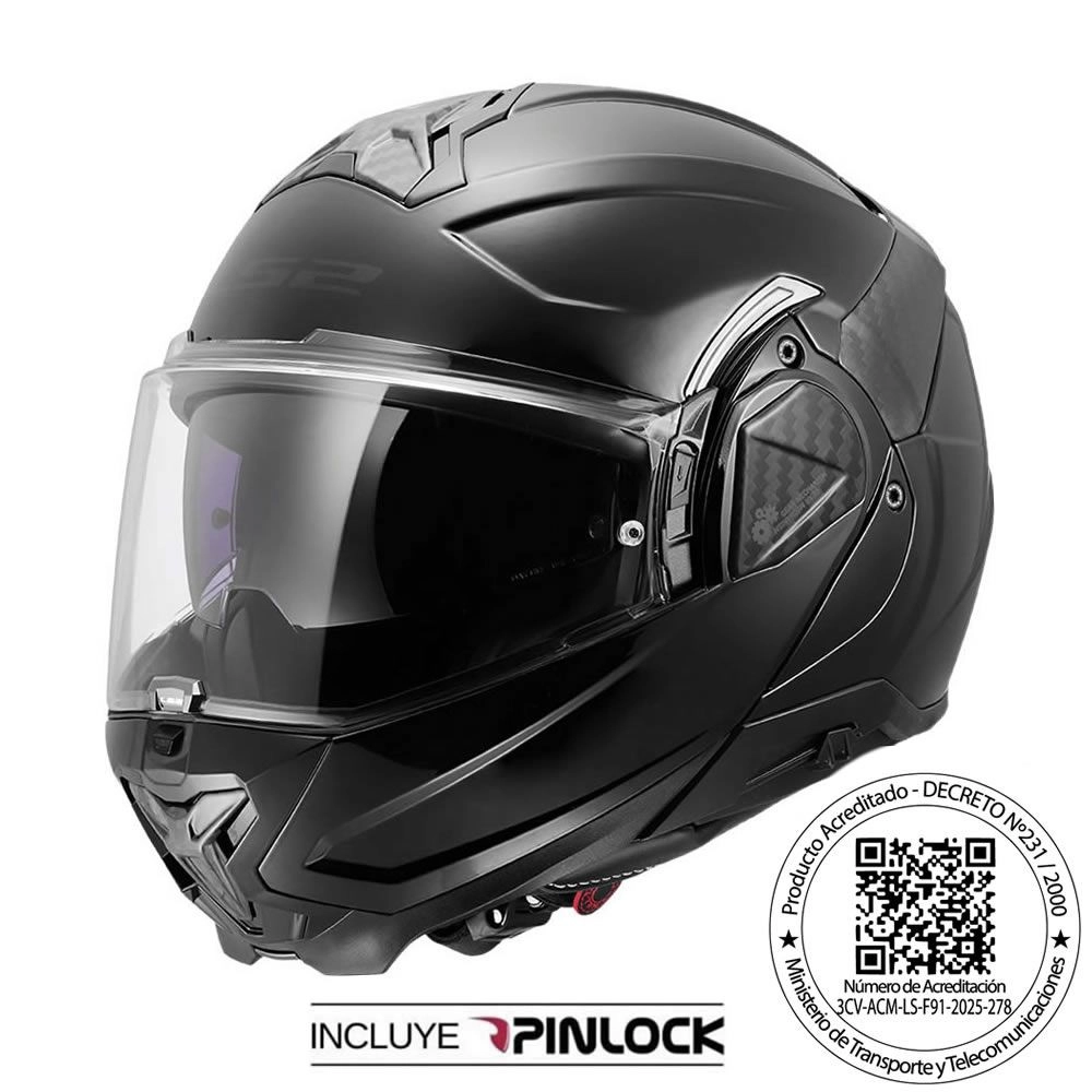 CASCO LS2 FF910 ADVANT II NEGRO MATTE (M)