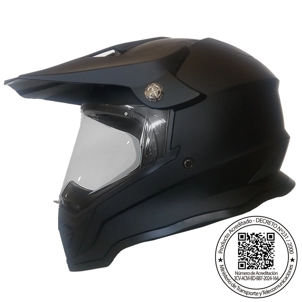 [15545] CASCO GHB 819-7 NEGRO MATTE (M)