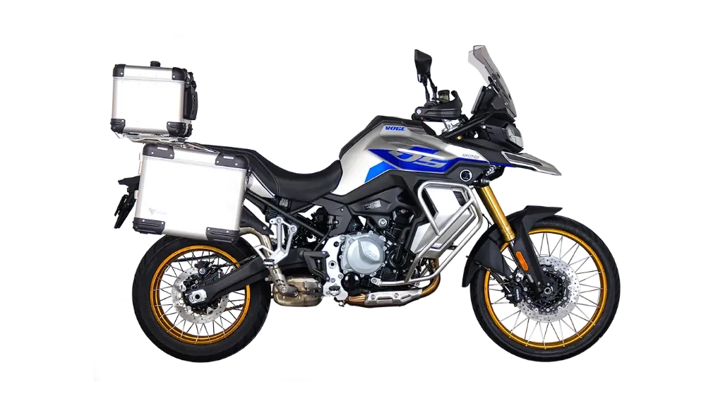 VOGE DS900X GRIS AZUL CON MALETAS