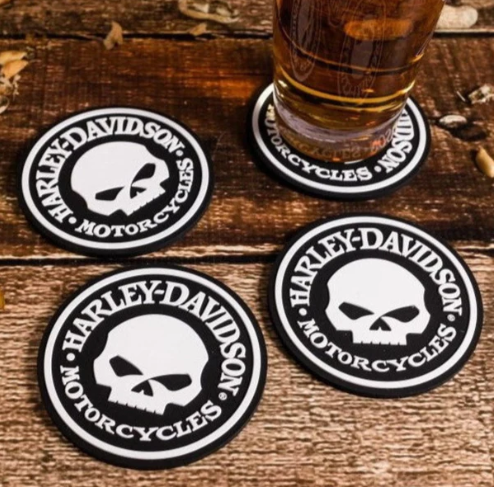 [HDL-18522] H-D Skull Coaster Set