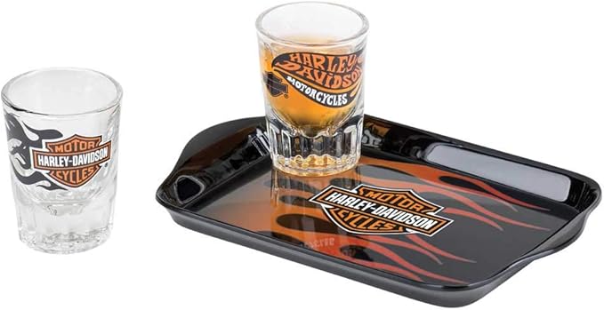 [HDL-18794] H-D Flames Shot Glass Set