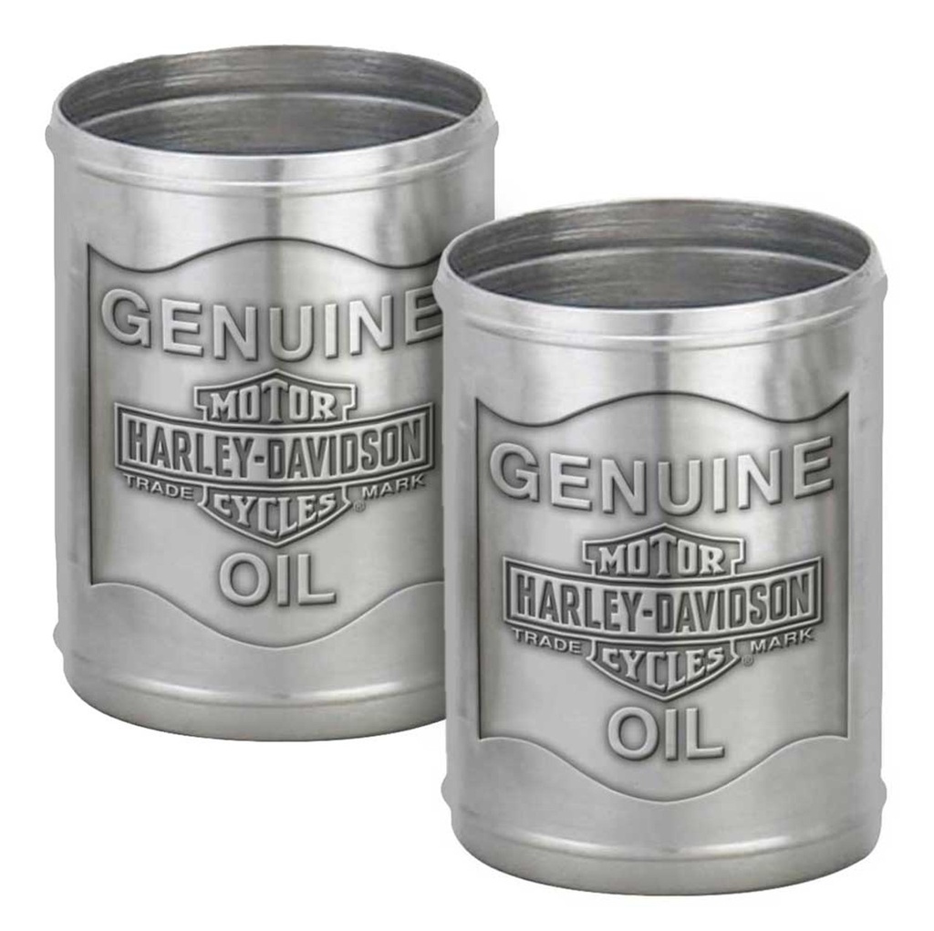 [HDL-18805] H-D Oil Can Pewter Shot Glass Set