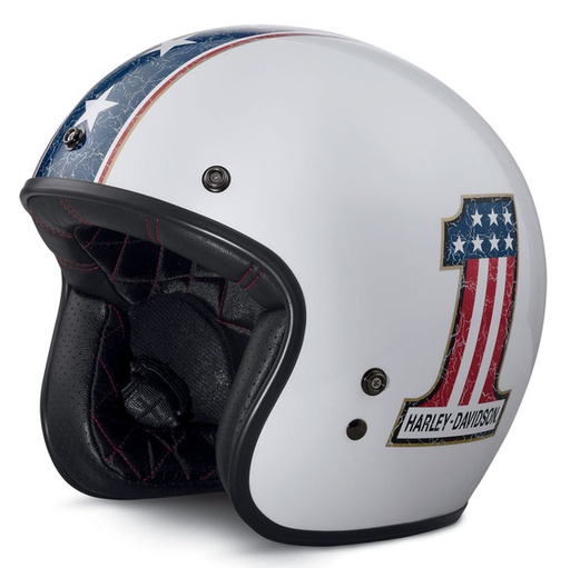 HELMET-3/4,RWB #1,B01,WHITE 98315-17VX/022L