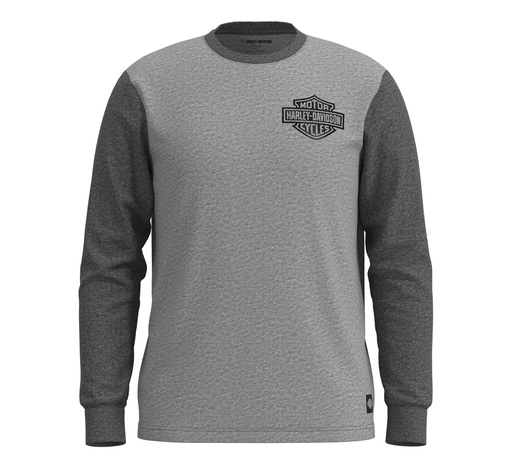 TEE-KNIT,GREY HEATHER COLORBLO 96080-23VM