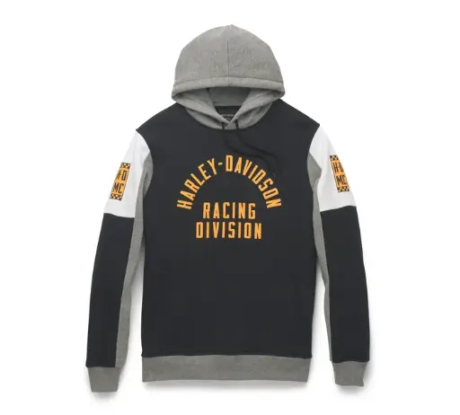 HOODIE-KNIT,COLORBLOCK BLACK 96506-22VM