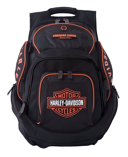 [BP1900S-ORGBLK] B&S Delux Back Pack