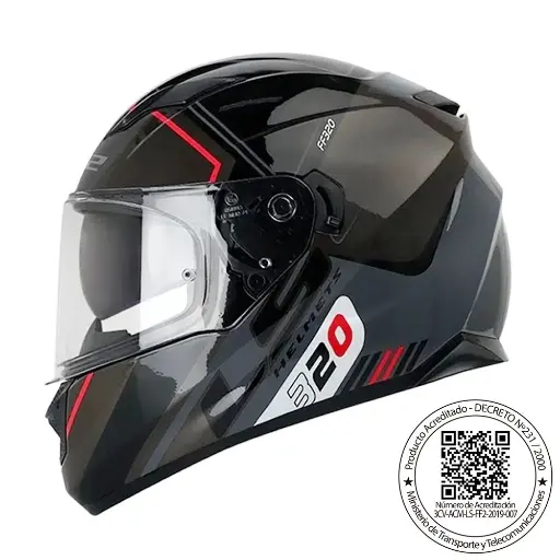 CASCO LS2 FF320 STREAM EVO SCHE NEGRO GRIS 