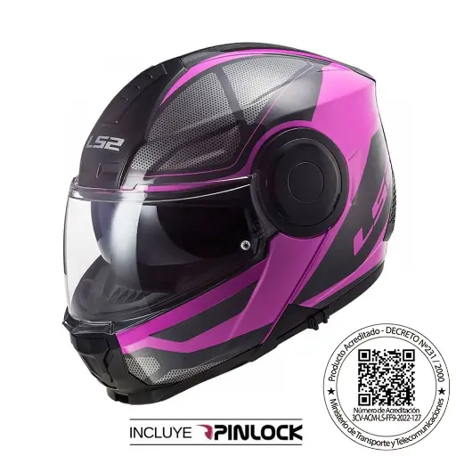 CASCO LS2 FF902 SCOPE AXIS NEGRO ROSA