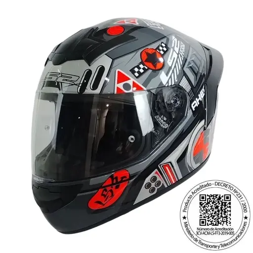 CASCO LS2 FF352 EVO BIG ONE GRIS NARANJO 