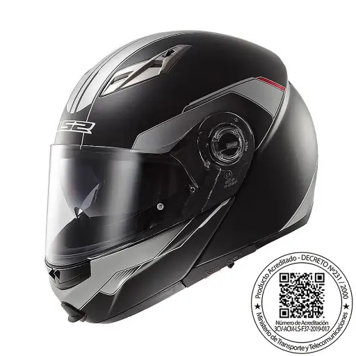 CASCO LS2 FF370 EASY SHADOW NEGRO GRIS MATTE