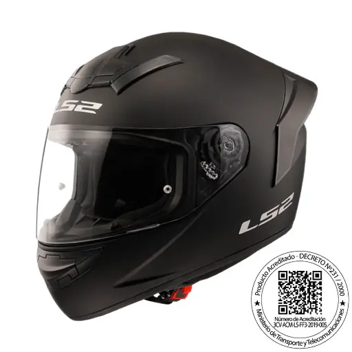 CASCO LS2 FF352 EVO MONO NEGRO MATTE