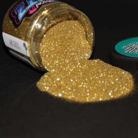 [F20 B 2.5oz 24k gold 004] 24K Gold Metal Flake - 2.5oz / 0.004