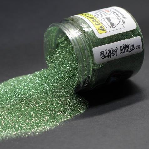 [F138 B 2.5oz Candy A .004] Candy Apple Green Metal Flake - 2.5oz / 0.004
