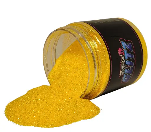[F277 A 2.5oz Lemon Drop 004] Lemon Drop Metal Flake - 2.5oz / 0.004