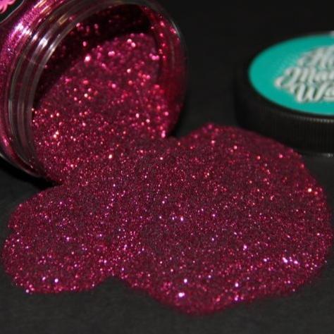 [F225 B 2.5oz Pink Ru 015] Pink Ruby Metal Flake - 2.5oz / 0.015