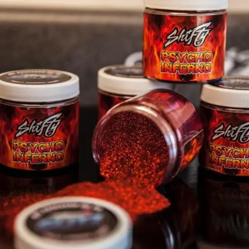 [F83 B 2.5oz Psycho] Shifty Psycho Inferno Metal Flake - 2.5oz / 0.008