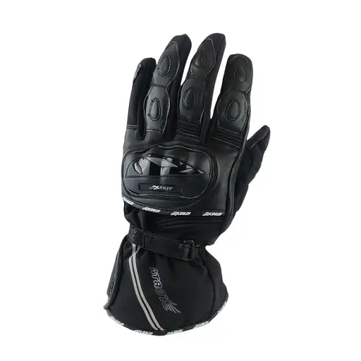 GUANTE ATROX MIG (CE4001) CUERO Y TEXTIL NEGRO